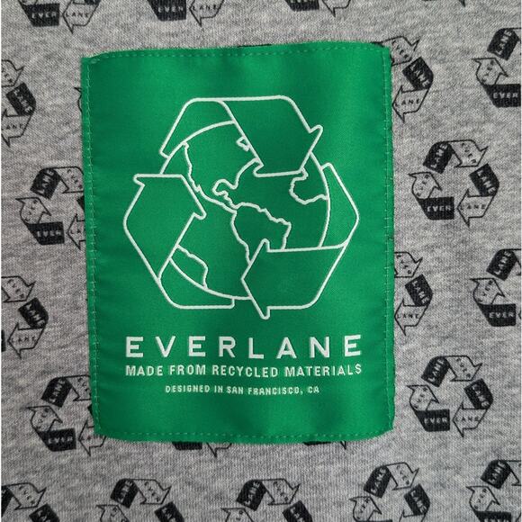 Everlane ReTrack Oversized Crew Neck Cotton/Fleece Sweater Sweatshirt, size L - Picture 4 of 7